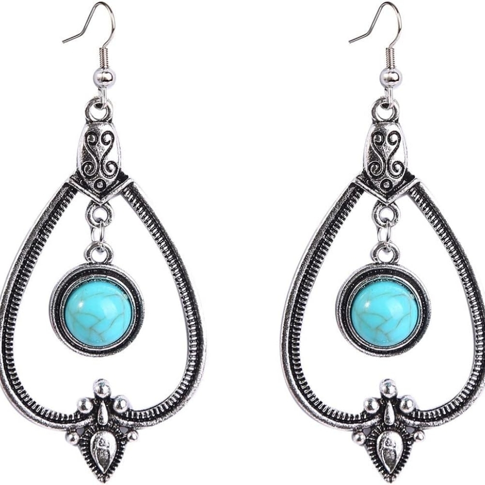 Bohemian Vintage Turquoise Earrings